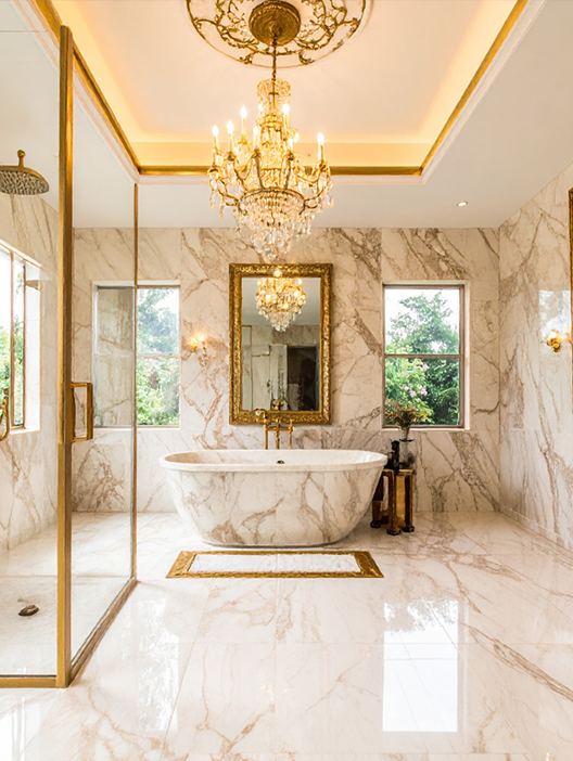 Modern marble kitchen